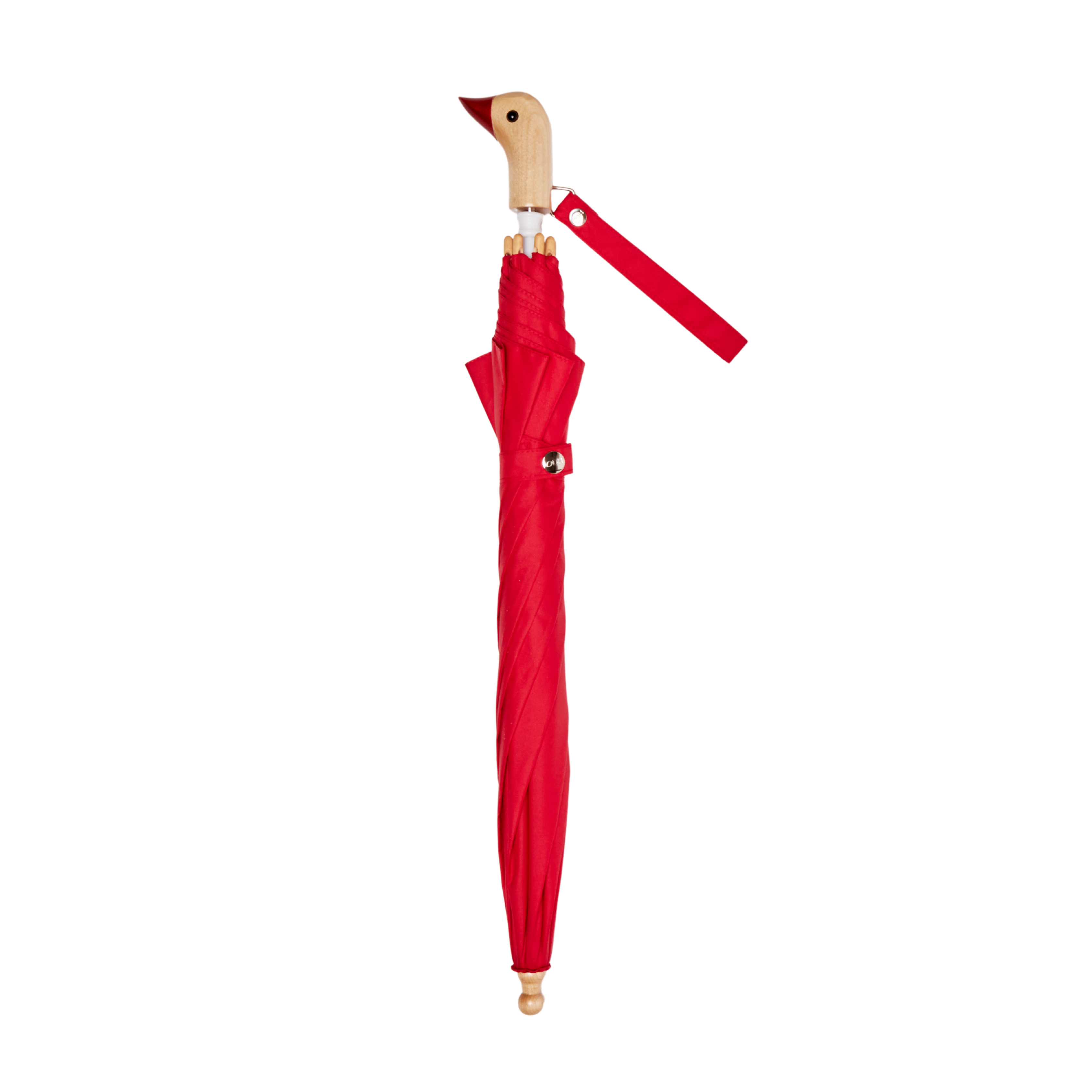Original Duckhead USA - Wholesale Umbrella - Kids - Red Kids Eco-Friendly Duckling Wood Umbrella1