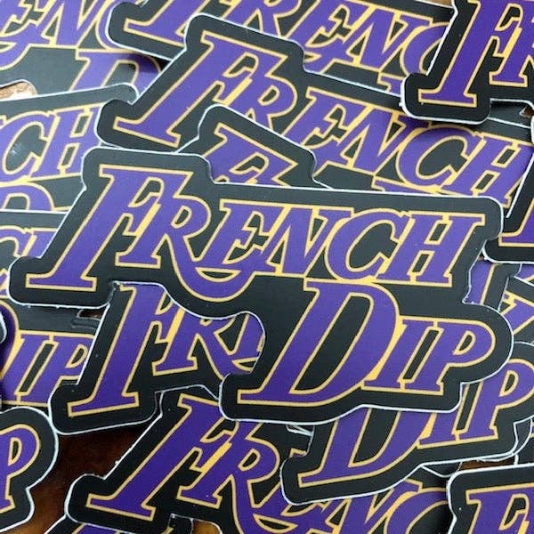 French Dip Sticker for wholesale by Deli Fresh Threads