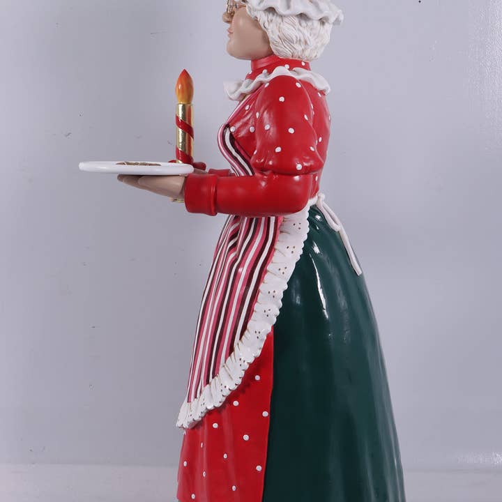 LM Treasures - Vente Figurine décorative - Statue de Miss Père Noël grandeur nature