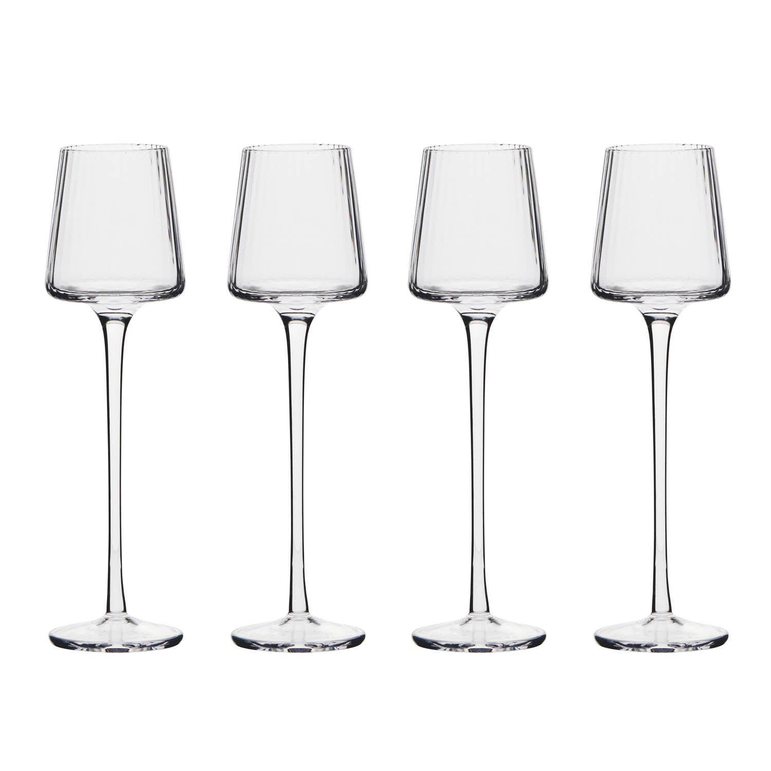 The DRH Collection BV – Copo de coquetel/álcool por atacado – Conjunto com 4 Copos Empire Transparentes para Licor1