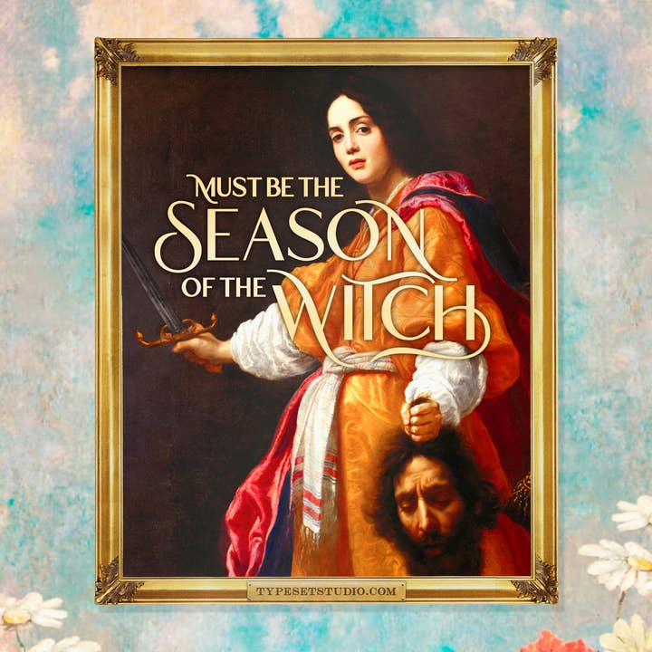 Season of the Witch - Altered Classic Art Vinyl Sticker for wholesale by Typeset Studio