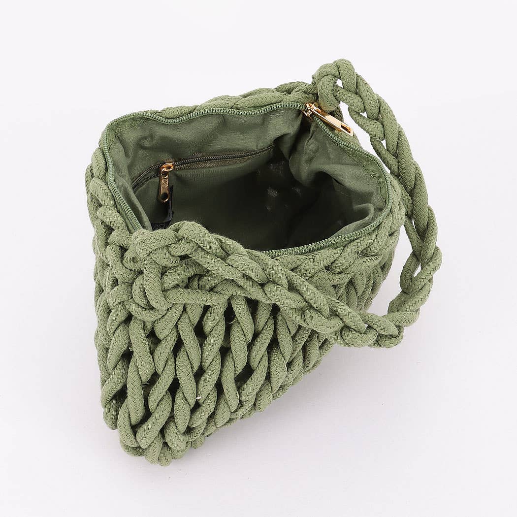 3AM BY H&D ACCESSORIES – Großhandel Schultertasche – Damen – Baumwollgeflecht Hobo-Tasche6