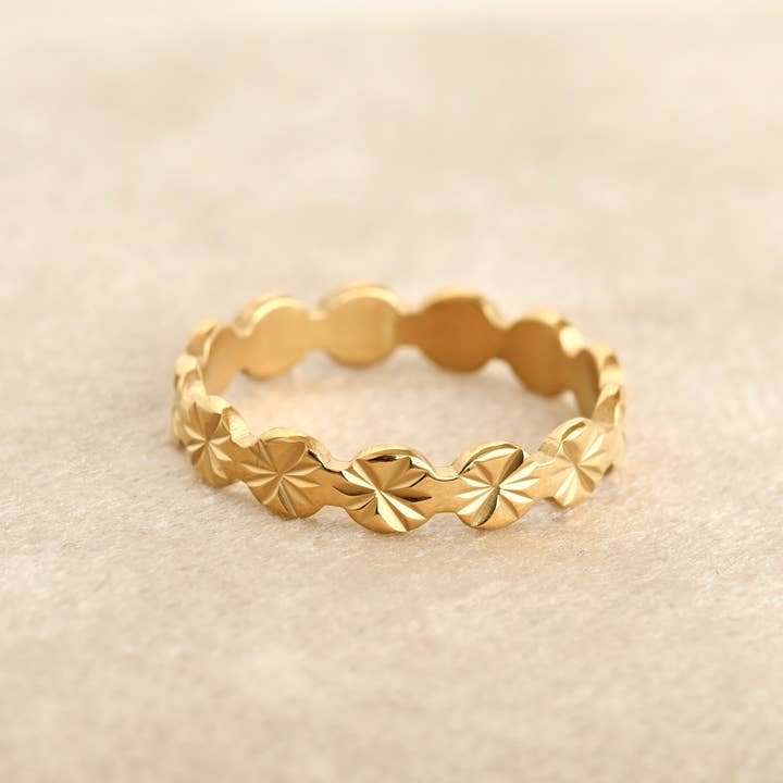 Blueyejewelry - Wholesale Band/Stacked Ring - Gold Stacker Rings - Tarnish-free Dainty and Bold Rings