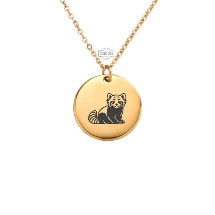 North Star Rustics Too - Wholesale Pendant/Charm Necklace - Personalized Red Panda Necklace/Keychain Gold/Silver3