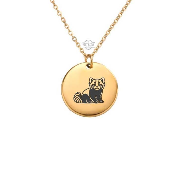 North Star Rustics Too - Wholesale Pendant/Charm Necklace - Personalized Red Panda Necklace/Keychain Gold/Silver3