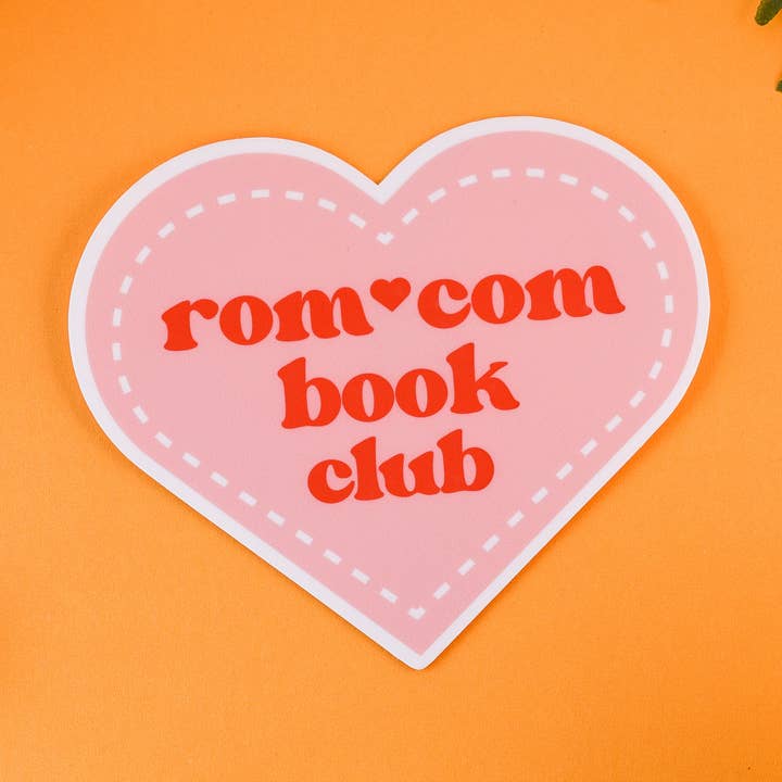 Rom Com Book Club klistermærke for engroshandel hos Sunglow Paper Co.