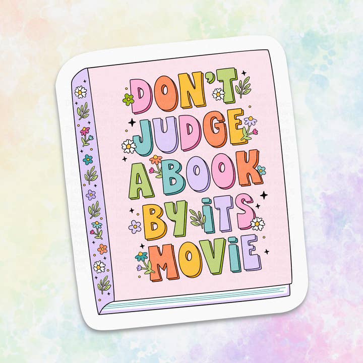 Beurteilen Sie ein Buch nicht nach seinem Filmaufkleber, dem Leseraufkleber für den Großhandel von RoroDesignsLove
