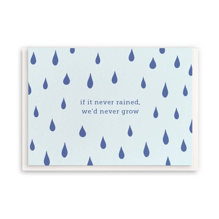 Dahlia Press – wholesale Sympatikort – Rain - Inhägnad Sympathy Gratulationskort0