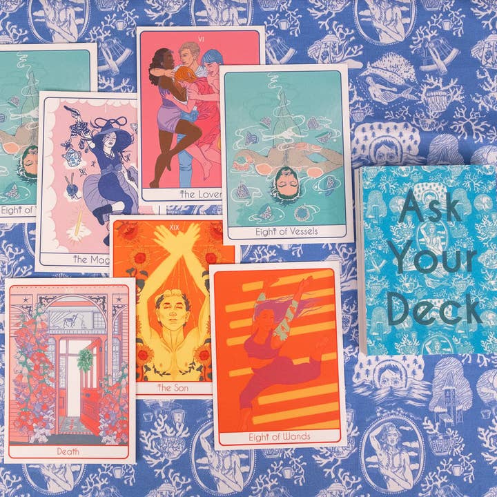 Hierophanies Tarot A5 postcard set for wholesale by Klaus Piechocki Illustration