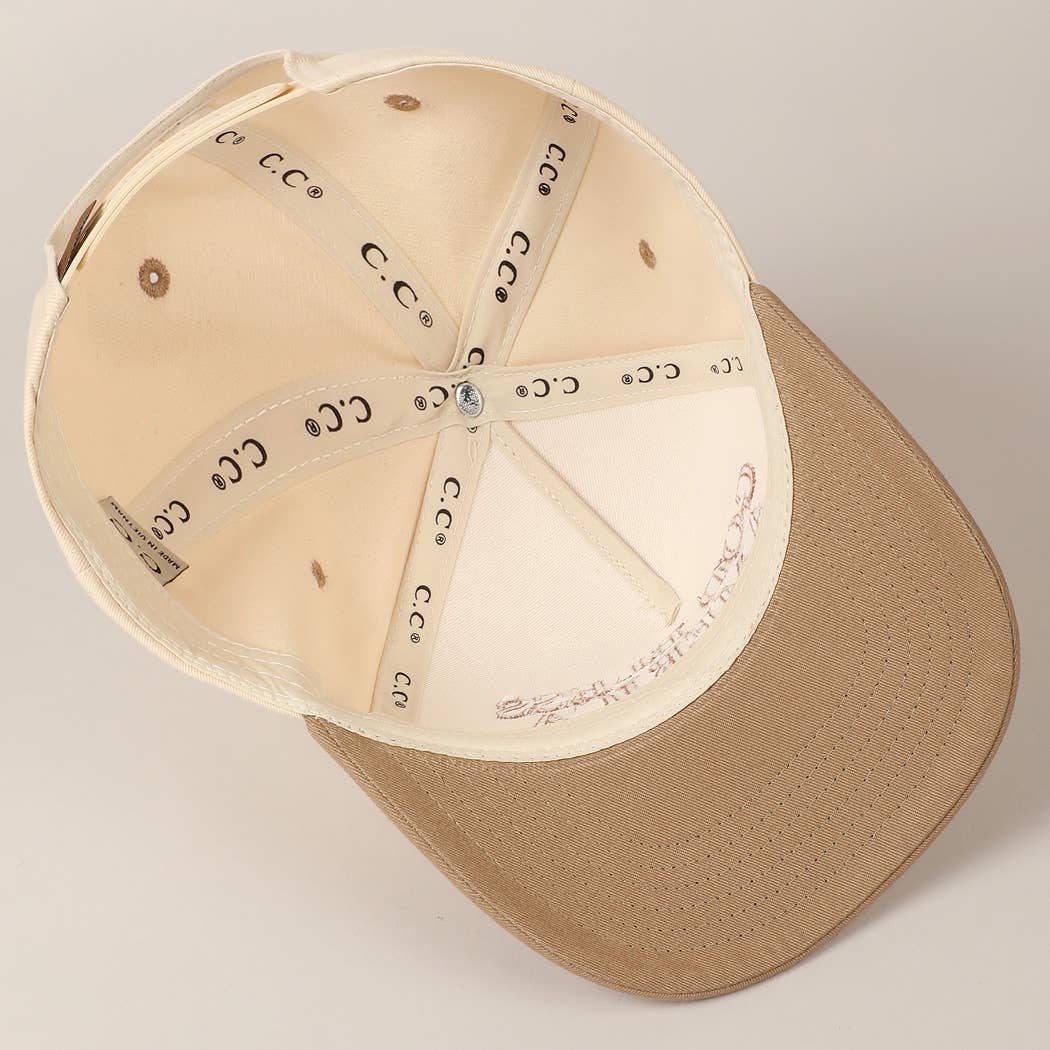 Fashion City - Wholesale Baseball Cap - Unisex - God Bless America Embroidered Two-Tone Canvas Cap4