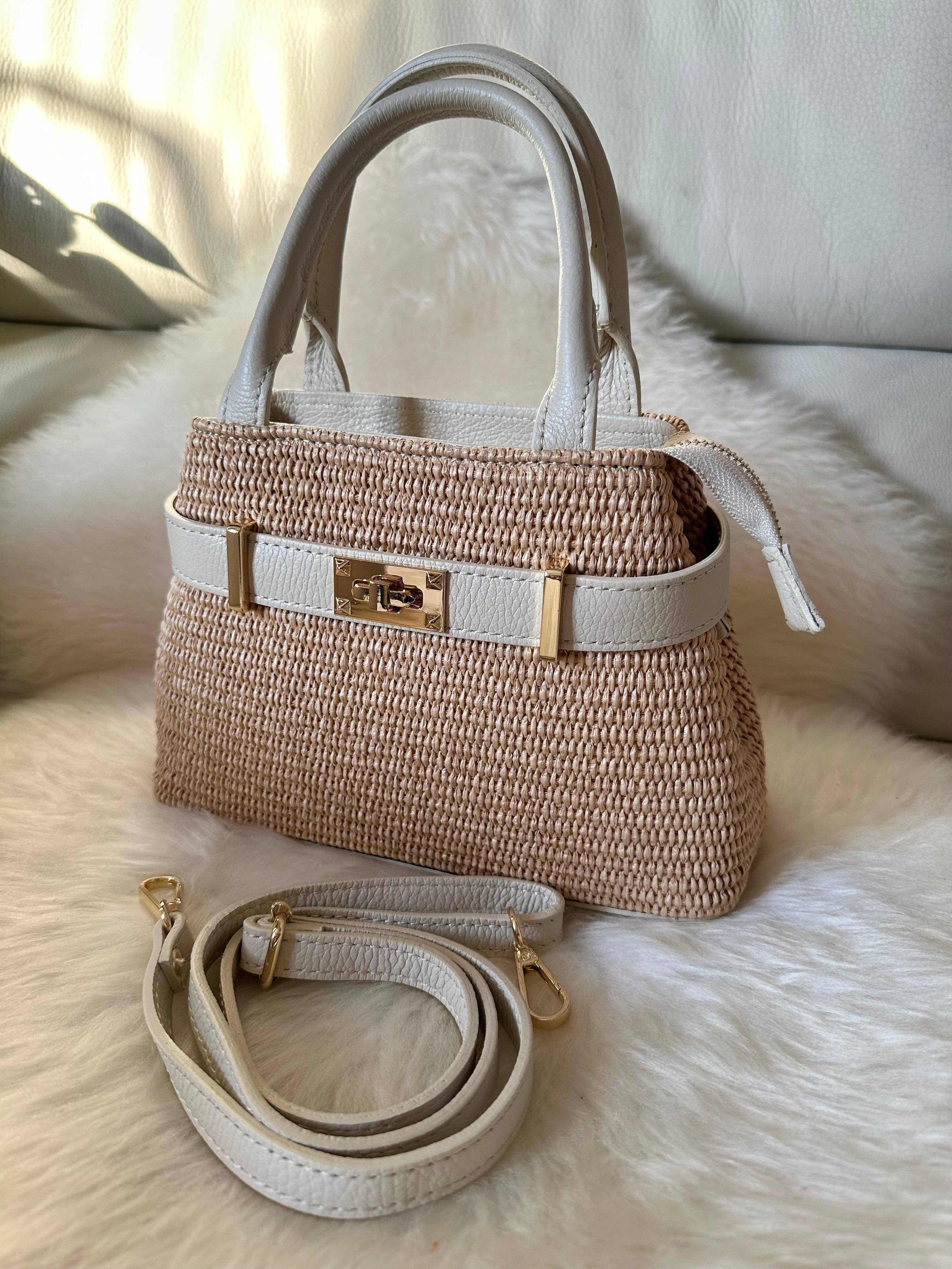 Zhade - Wholesale Top Handle Bag - Women's - BAHAMAS - Genuine leather and raffia15