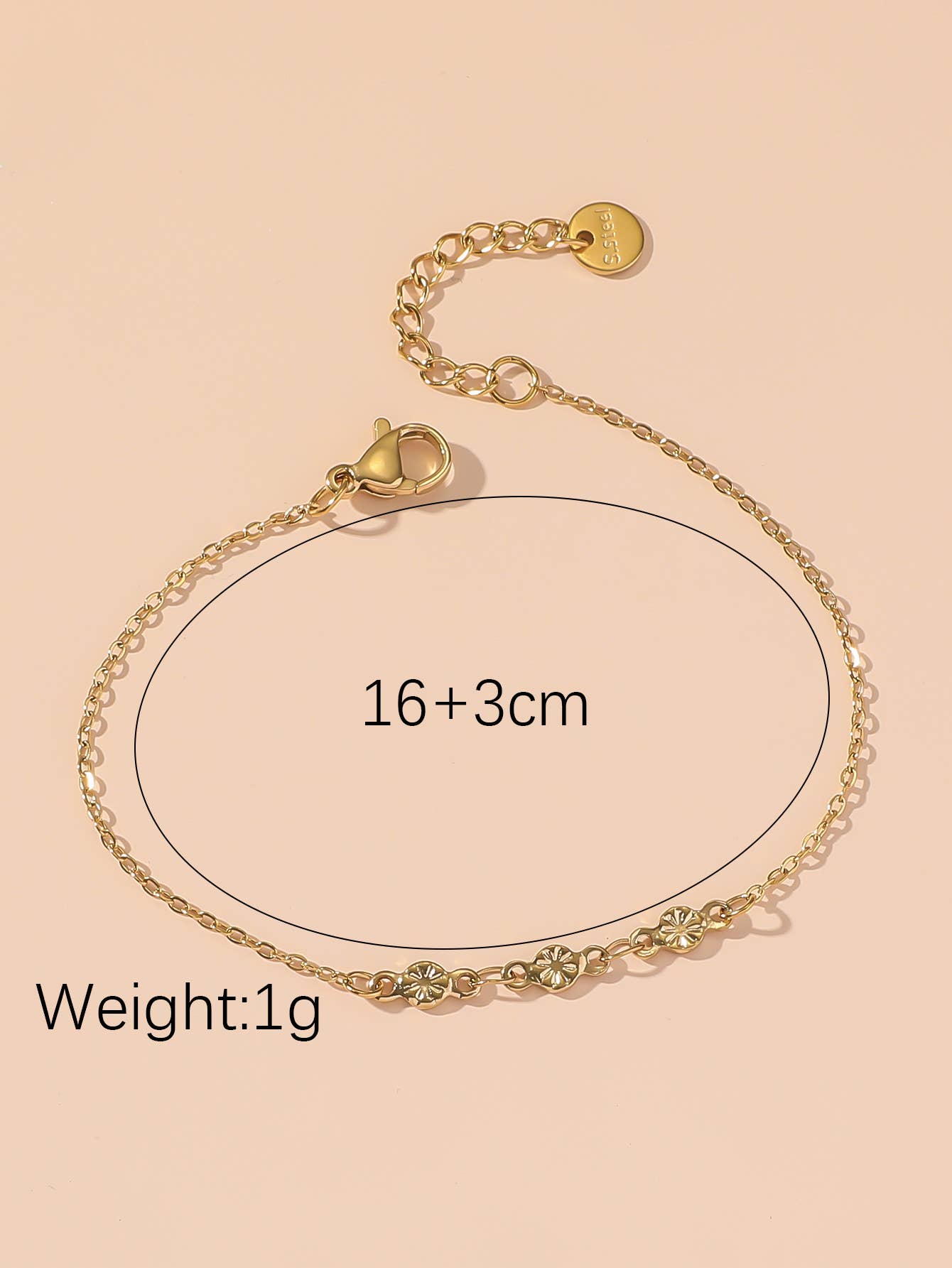 Blossom bijoux – wholesale Jewellery set – Set of 3 Stainless Steel Bracelets 24BRA1256