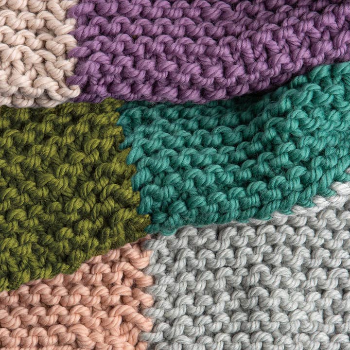 Wool Couture Company - Wholesale DIY craft kit - Chunky Check Blanket Beginner Knitting Kit2