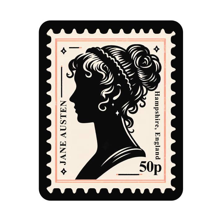 Juju and Moxie - Wholesale Sticker - Jane Austen Feminist Book Read High Quality Vinyl Sticker0