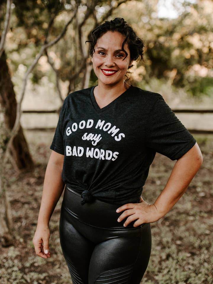 Mugsby - Wholesale Screen Printed T-Shirt - Women's - Good Moms say Bad Words Shirt
