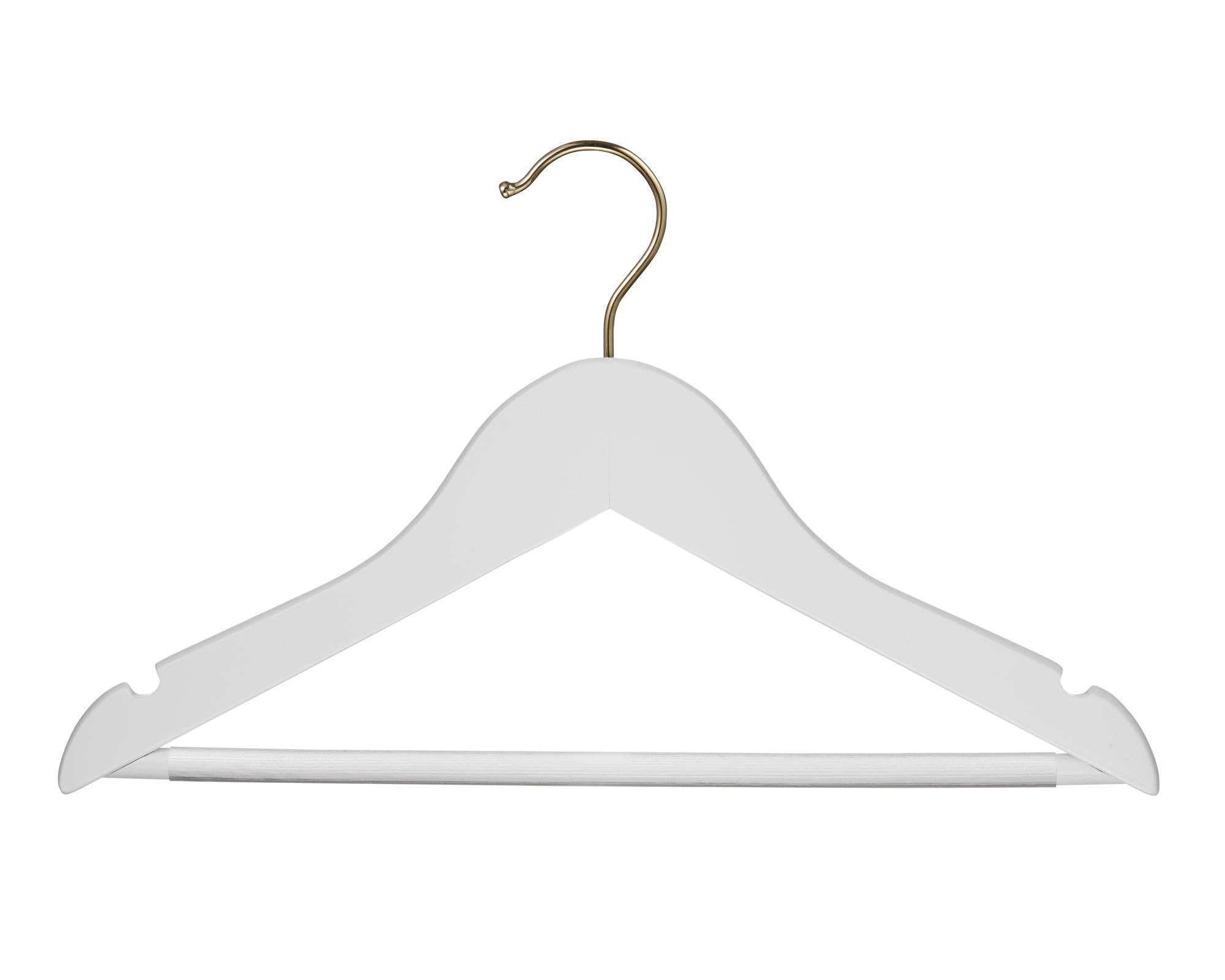 DEILSY - Wholesale Clothes hangers - Kids White Wooden Hangers Anti-Slip (4 Pcs Per Paper Sleeve)3