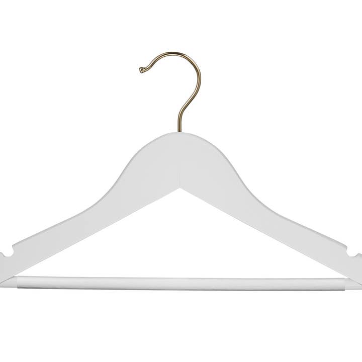 DEILSY - Wholesale Clothes hangers - Kids White Wooden Hangers Anti-Slip (4 Pcs Per Paper Sleeve)3