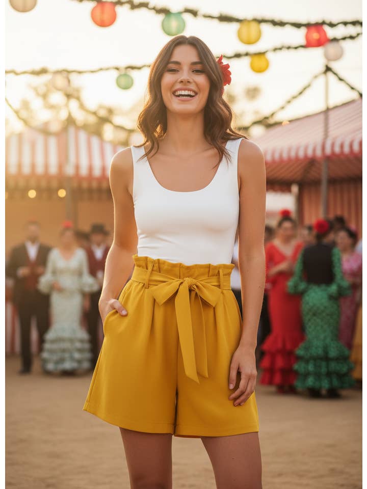 SHORT MUSTARD 20427 for wholesale on Faire1