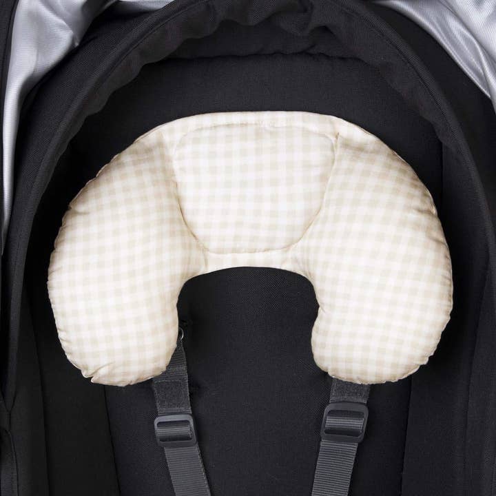 Head Hugger neksteun - Wheat Gingham voor wholesale door Outlook Baby