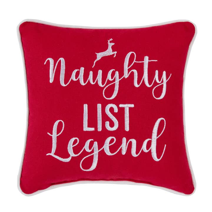 Christmas Naughty List Legend Throw Pillow for wholesale by C&F Home