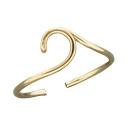 Ocean Wave Adjustable Toe Ring for wholesale by Mark Steel Jewelry
