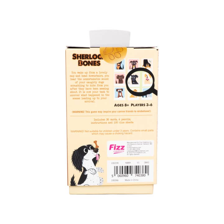 Fizz Creations Inc - Wholesale Card Game - Sherlock Bones - Doggy Detective Card Game