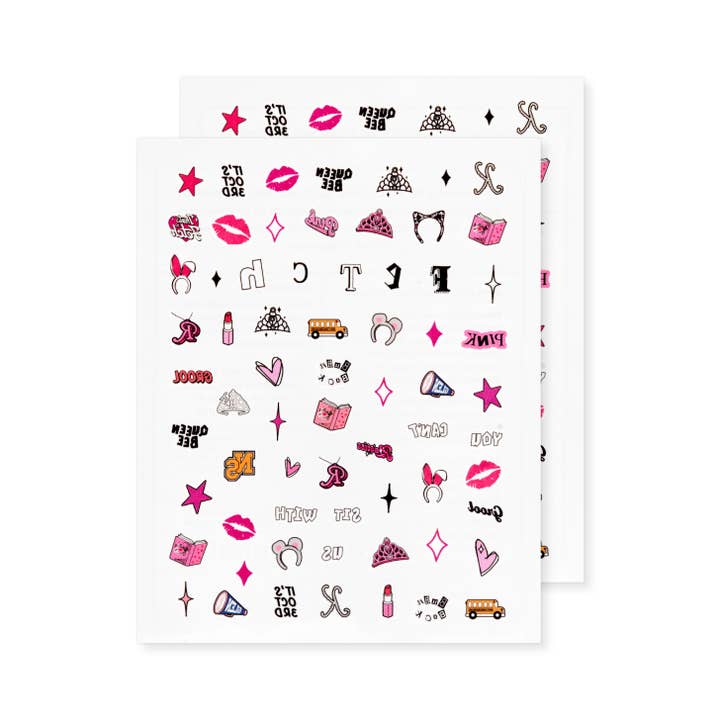 INKED by Dani - Wholesale Nail Art/Decal - INKED by Dani x Mean Girls: Fetch Nail Art