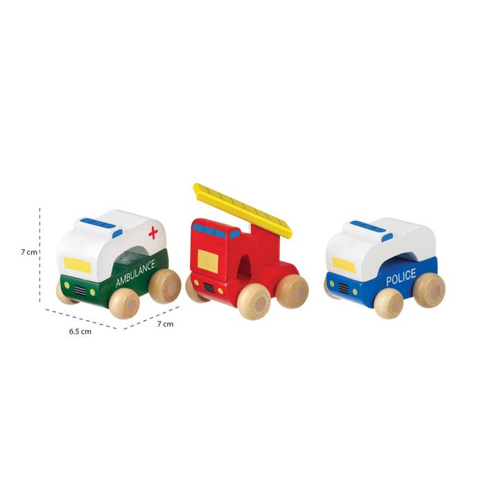 Orange Tree Toys - Wholesale Toy Car/Truck - Kids - First Wooden Emergency Vehicles3