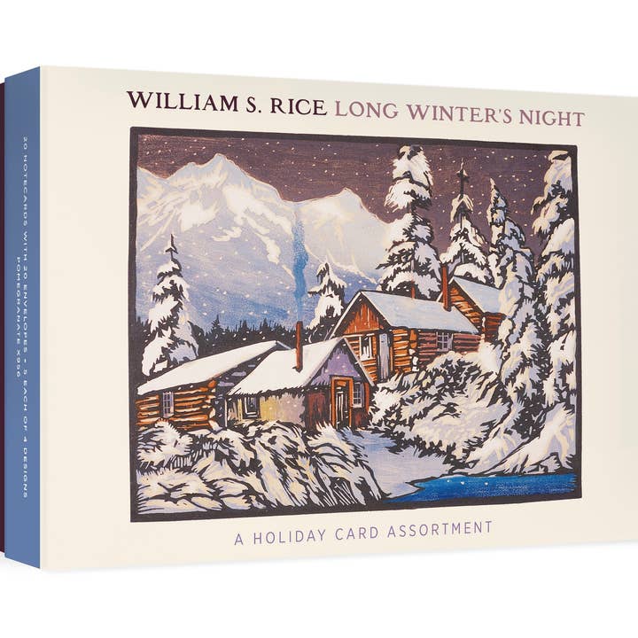 Pomegranate - Wholesale Christmas Card - William S. Rice: Long Winter's Night Holiday Card Assortment