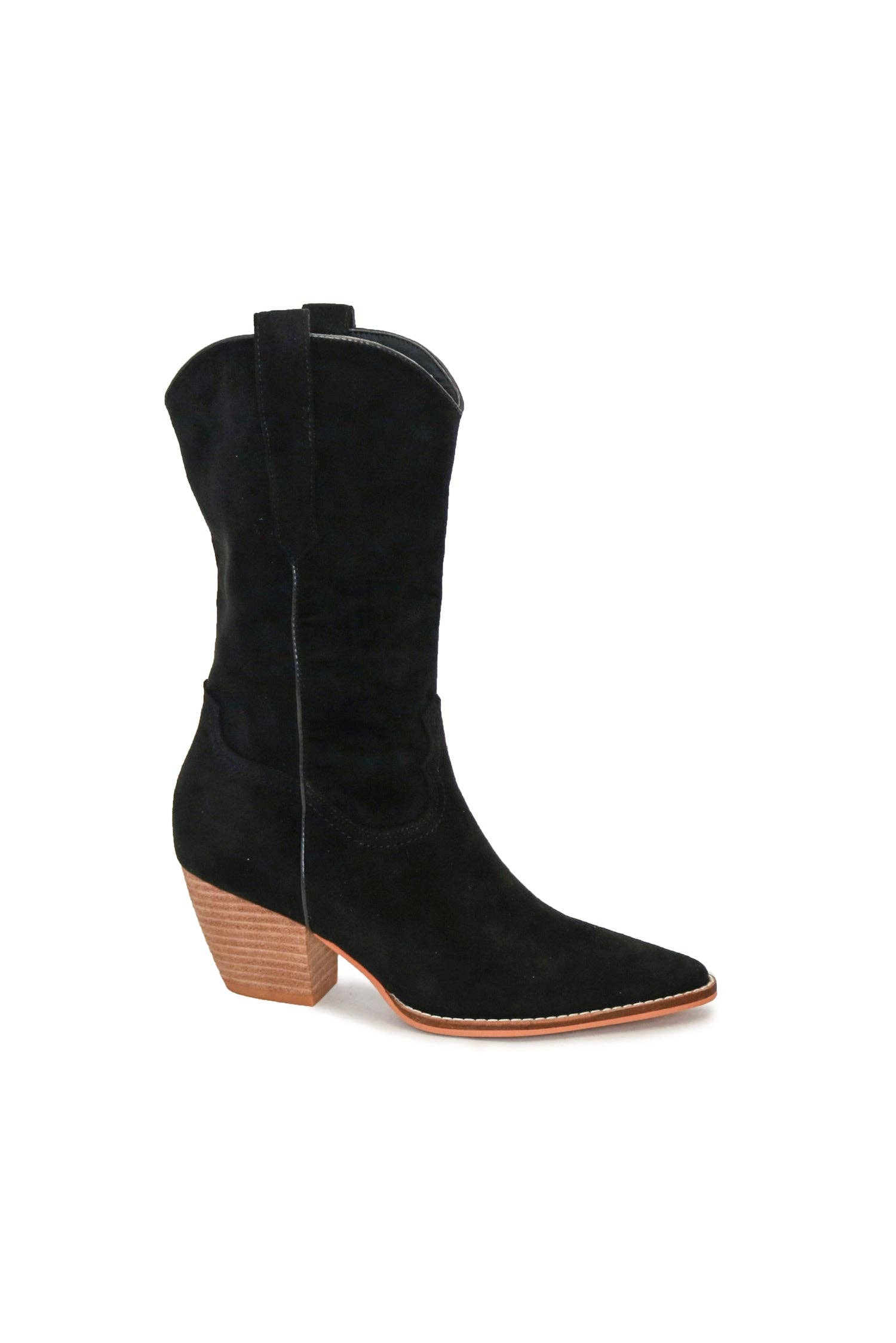 BEAST FASHION - Wholesale Cowboy Boots - Women's - ARISA-08 Cowgirl Suede mid-calf Boots0