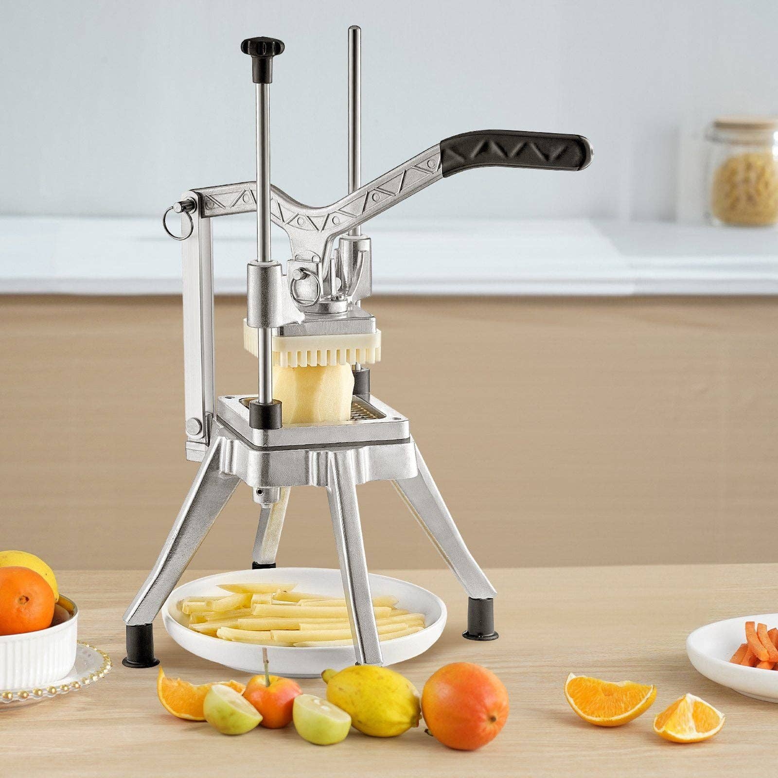 Hard Rock Health Stores - Wholesale Kitchen Tool/Gadget - Commercial Chopper Commercial Vegetable Chopper with 4 Blades Fruits Dicer7