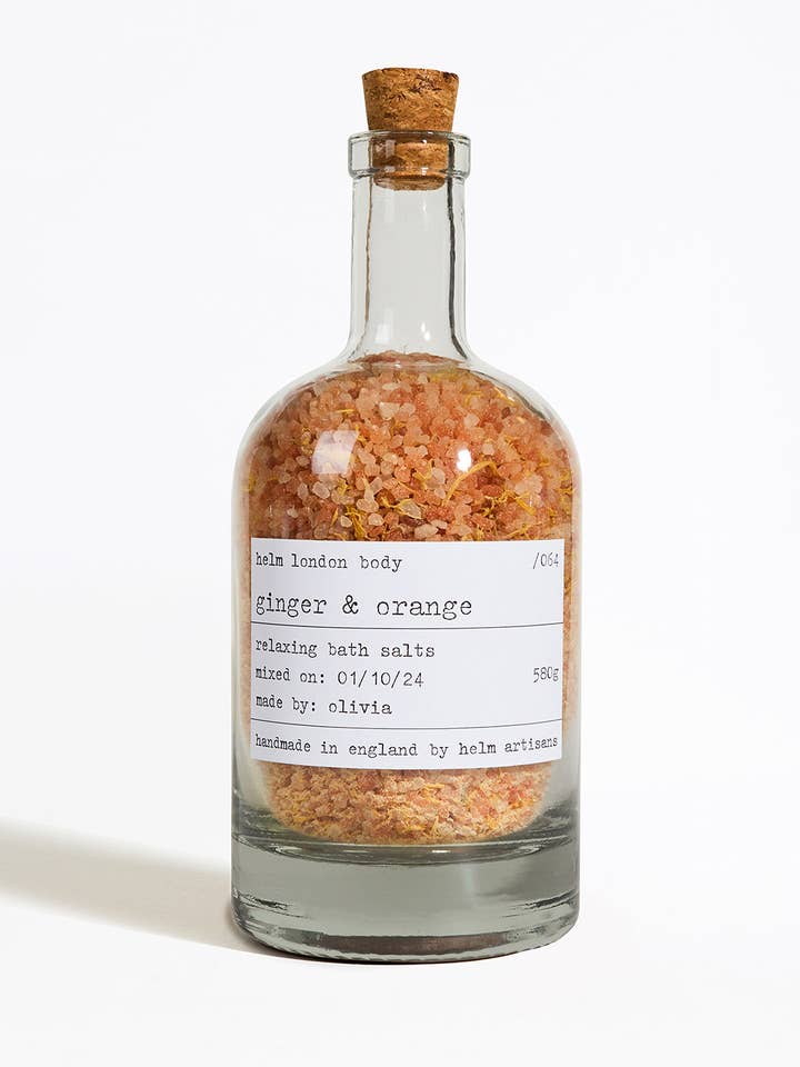 Ginger & Orange Bath Salts - 580g for wholesale by Helm London
