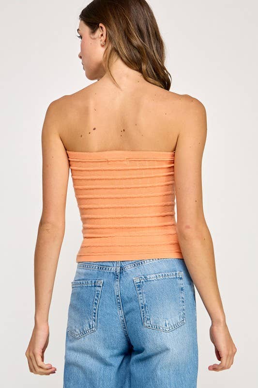 Miss Love - Wholesale Knit Top - Women's - Twist Front Sweater Tube Top7