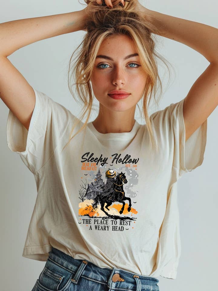Vintage Sleepy Hallow Graphic Tee for wholesale by Amber Christi Design