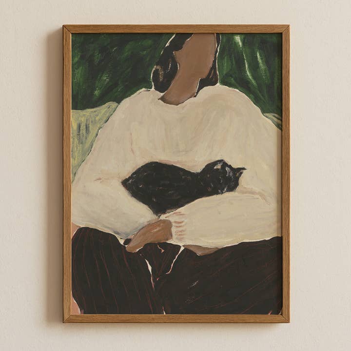 Sacrée Frangine – Impressão artística por atacado – O Gato Adormecido1