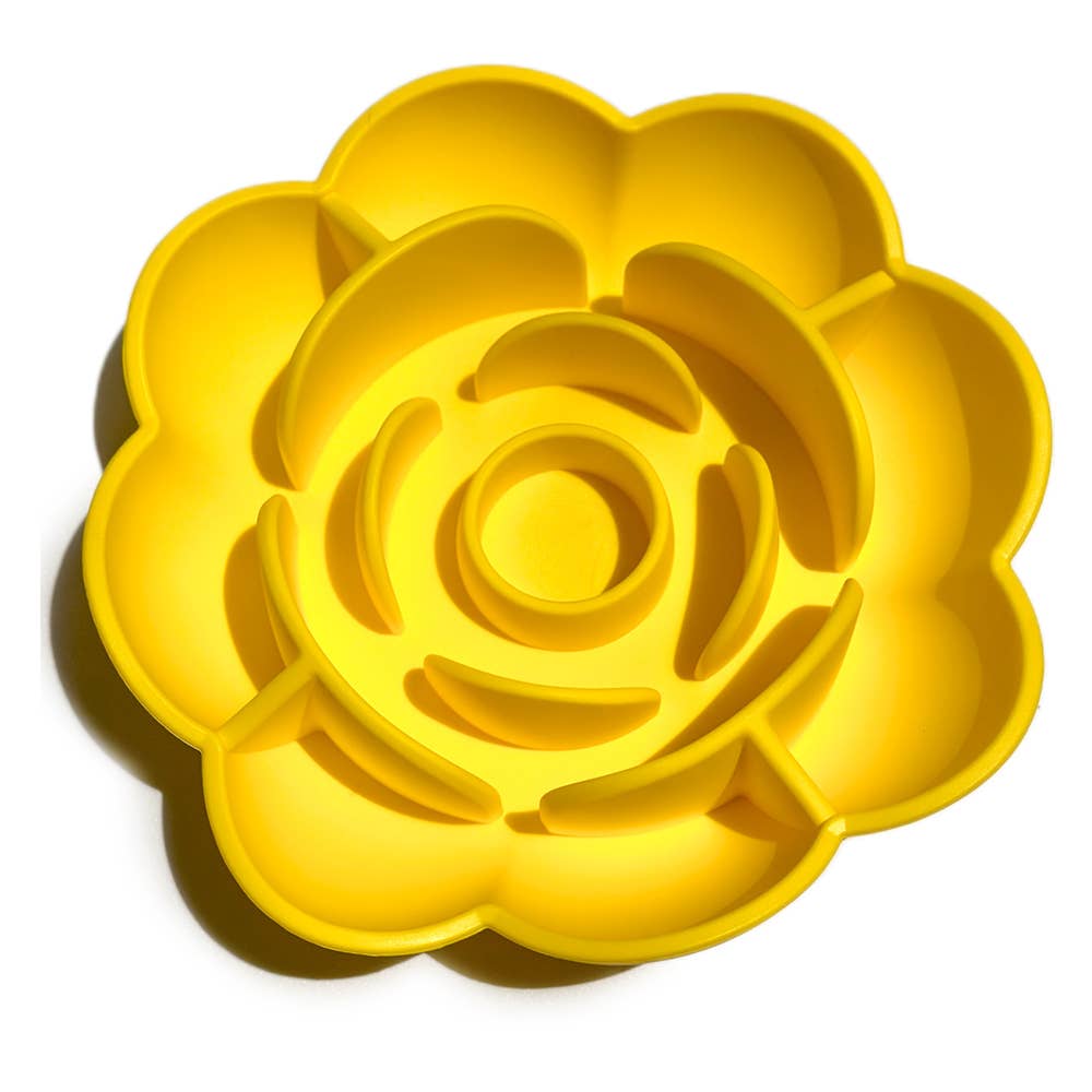 Spot N Knot - Wholesale Pet Bowl - Cat/Dog - Slow Feeder Bowl with Suction Cup Base Flower | Silicone9