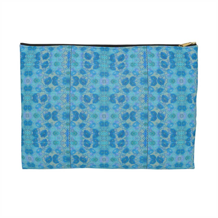 Blue Lotus Accessory Pouch for wholesale by Get Primped