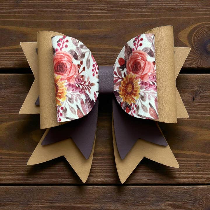 Sunday Tea Garden Bow Clip for wholesale by Lizabell Studio