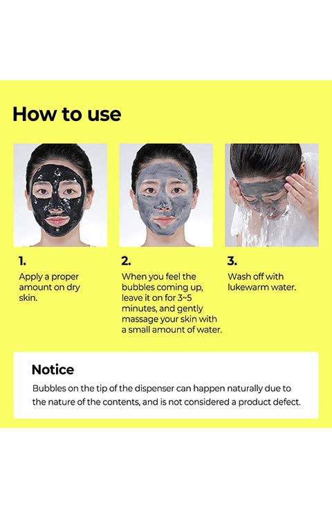 Palace Beauty Galleria - Wholesale Gezichtsmasker - SOME BY MI Charcoal BHA poriënbubbelmasker met klei - 4,23 oz, 120 g6