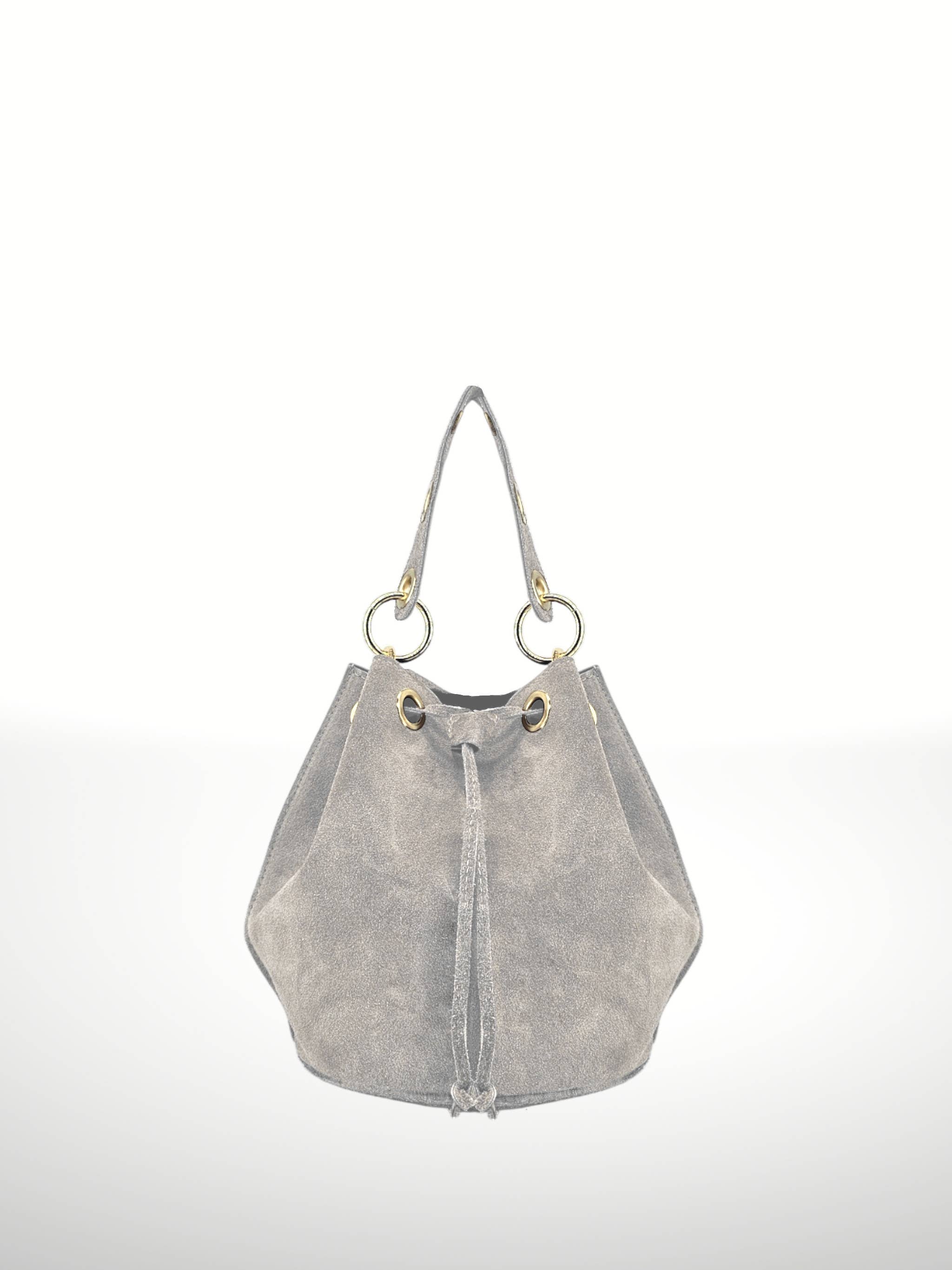 ITALIAN'S LEATHER – Großhandel Schultertasche – Damen – Arlecchino Beuteltasche aus Wildleder 22062930