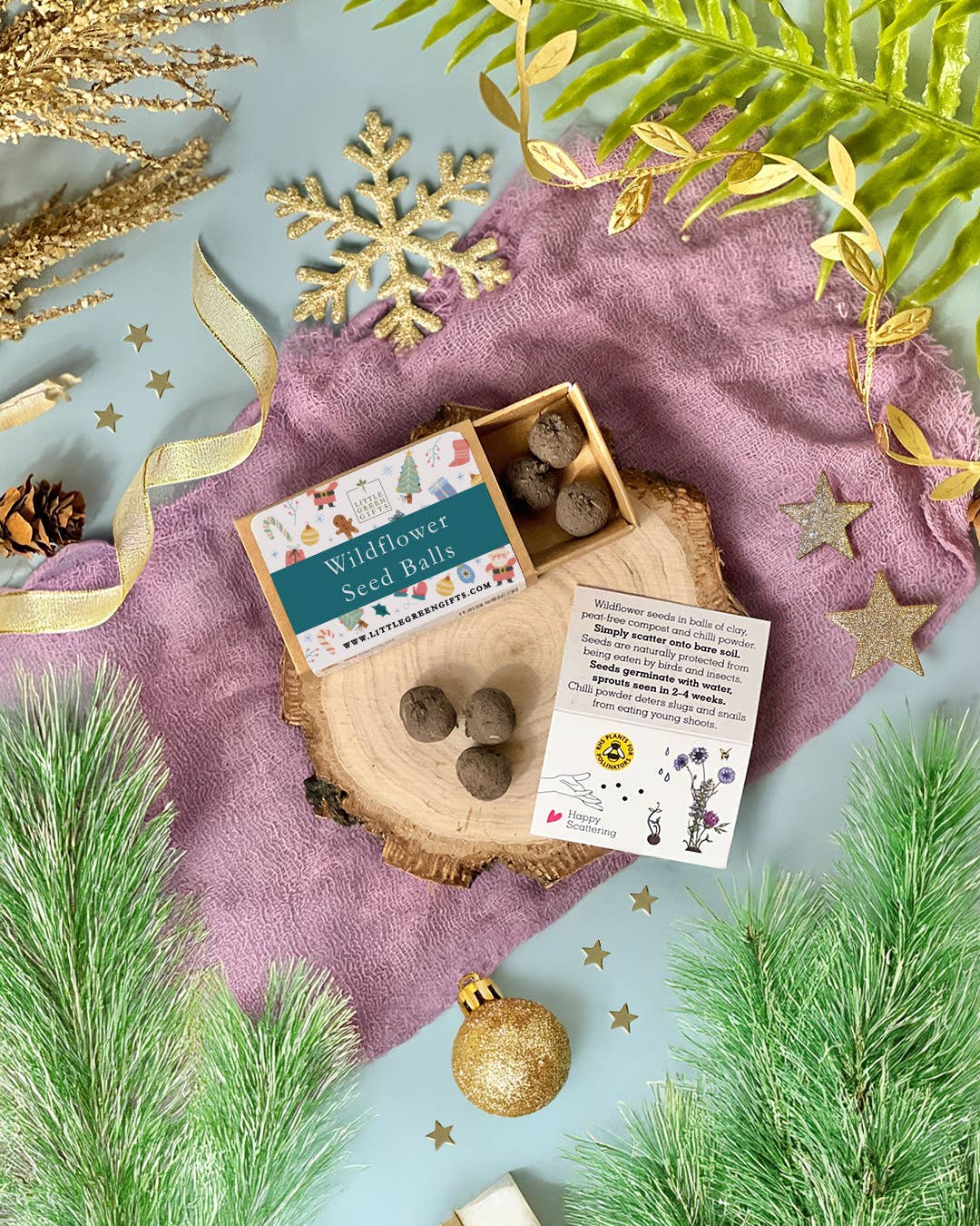 Little Green Gifts – wholesale Plant seeds – Seed Balls - Choice Of CHRISTMAS Designs (TU-12)1