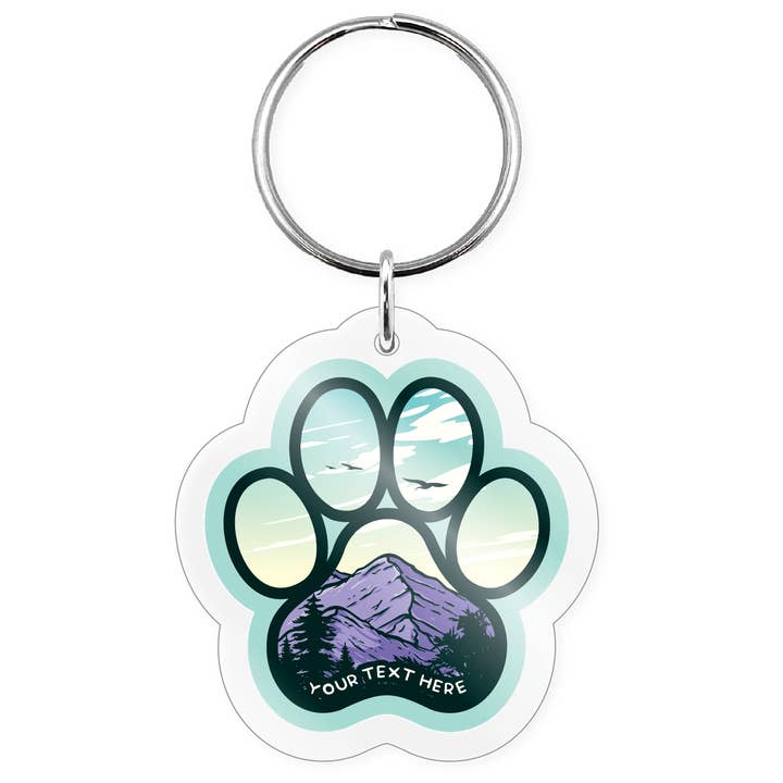 Keychain - Scenic Dog Paw and other Purchase Wholesale paw print keychain. Free Returns & Net 60 Terms on Faire trending on Faire.