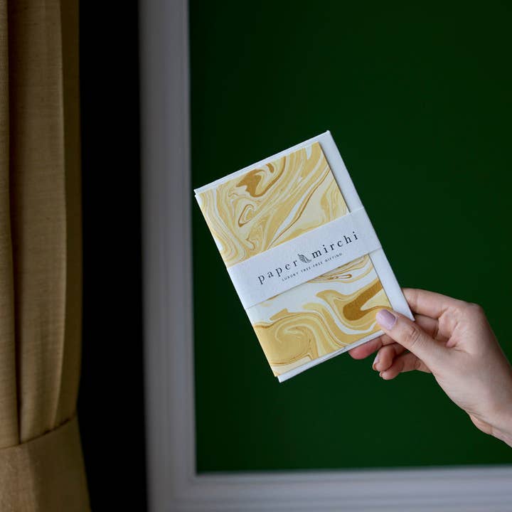 Hand Marmoreret Lykønskningskort - Free Spirit Champagne for engroshandel hos Paper Mirchi