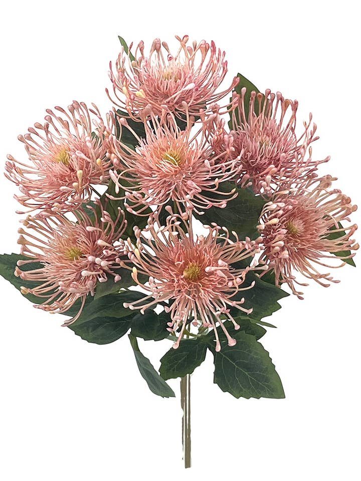 RAMO PROTEA X7 PLÁSTICO ROSA, 40cm para venta al por mayor de Aguilar Málaga