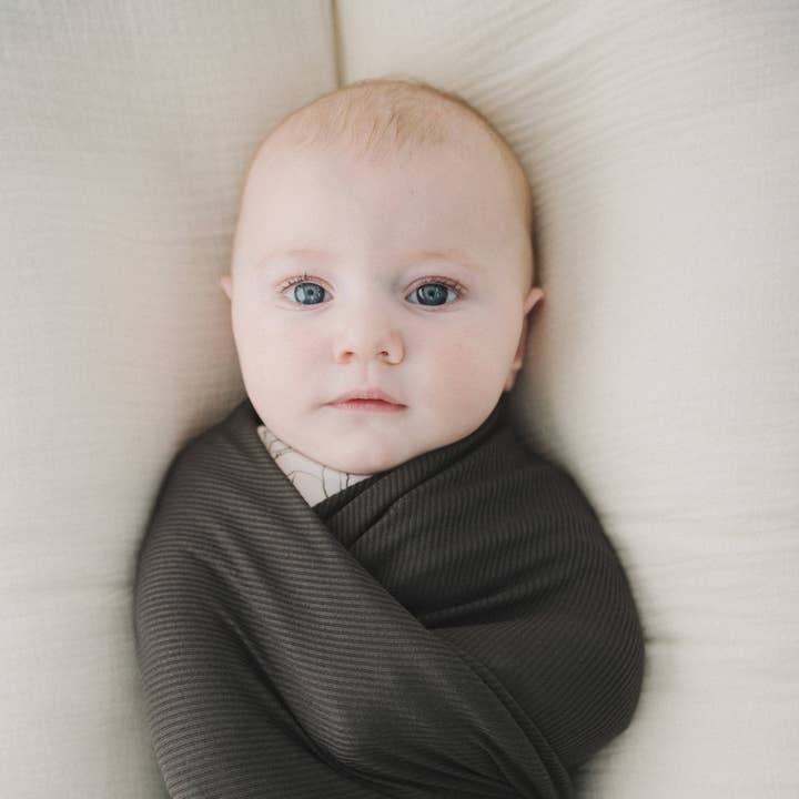 Onyx Stretch Swaddle Blanket for wholesale by Ellie Sue