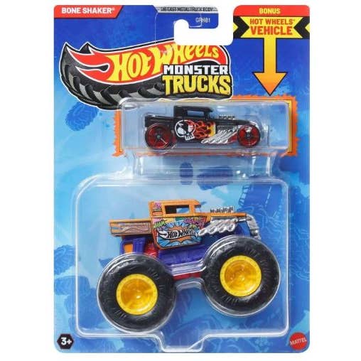 Empire Discount - Wholesale Toy Car/Truck - Kids - Mattel Hot Wheels Monster Truck 1:64 with Crushable Car2