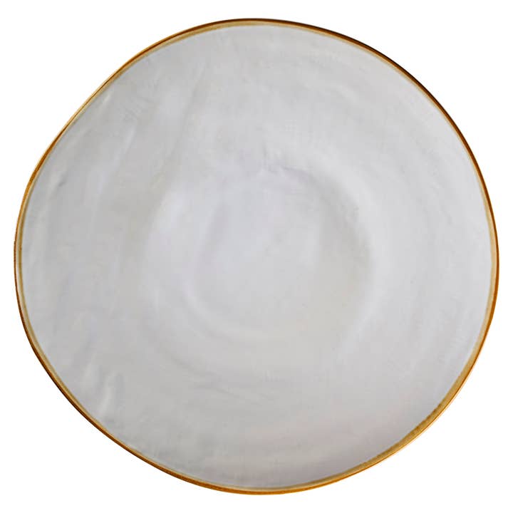 Mediterraneo - White Dinner Plate for wholesale on Faire