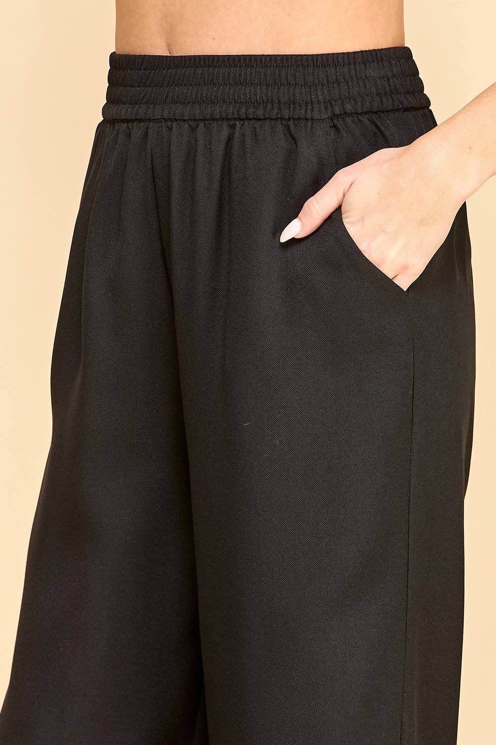 Negro PANTALONES DE PERNERA RECTA SL005 de venta al por mayor en Faire7