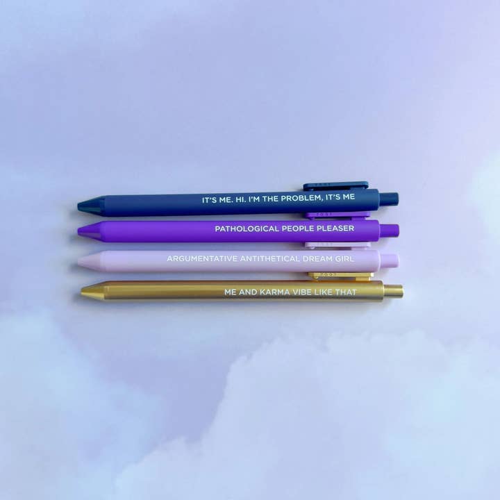 MangoIllustrated - Wholesale Pen - Midnight Musings jotter gel pen set3