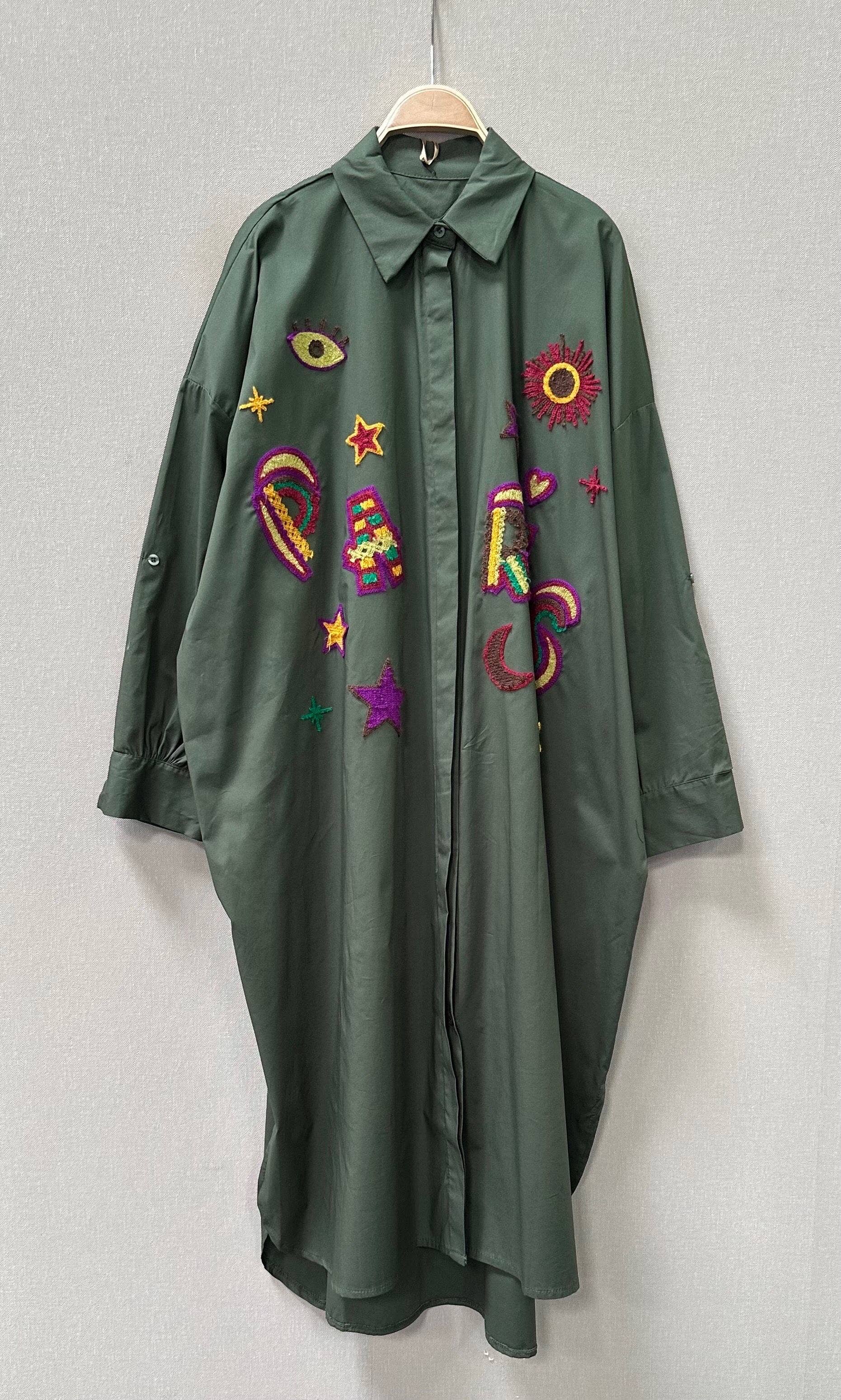 SWEET MAGIC MODA Y COMPLEMENTOS – Vestido - Mulher por atacado – VESTIDO DE ALGODÃO GOLA CAMISEIRO5